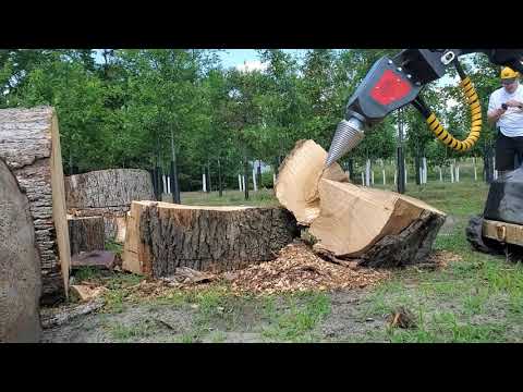 Video: Screw splitter: new wood splitter