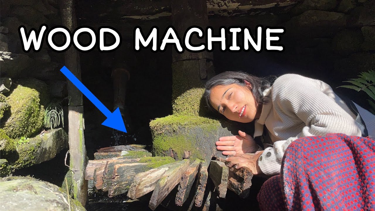 STONE  AND WOOD MACHINE ।।आज भी हमारे गाँव में पत्थर के साथ पीसा जाता है आटा 🤗