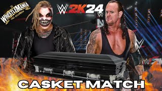 WWE 2K24 | CPU MATCH | CASKET MATCH | THE FIEND VS UNDERTAKER |