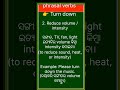 “Phrasal Verb of the Day ✨ |Turn down |English to Odia”