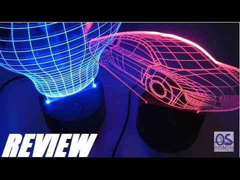 fax Uegnet storm REVIEW: Rainbolights 3D Illusion Holographic LED Night Lights! - YouTube