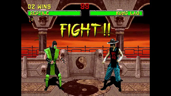 Mortal Kombat II (Arcade) Playthrough as Reptile