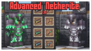 NEW NETHERITE ARMOR and TOOLS! (Advanced Netherite 1.20)