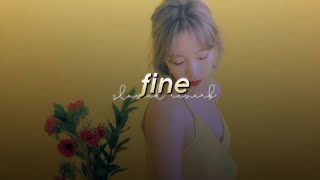 taeyeon - fine (slowed + reverb)༄