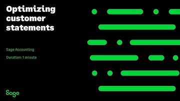Sage Accounting - Optimizing customer statements (Canada)