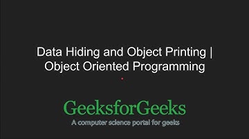 Python Programming Tutorial | Object Oriented Programming in Python - Part 2 | GeeksforGeeks
