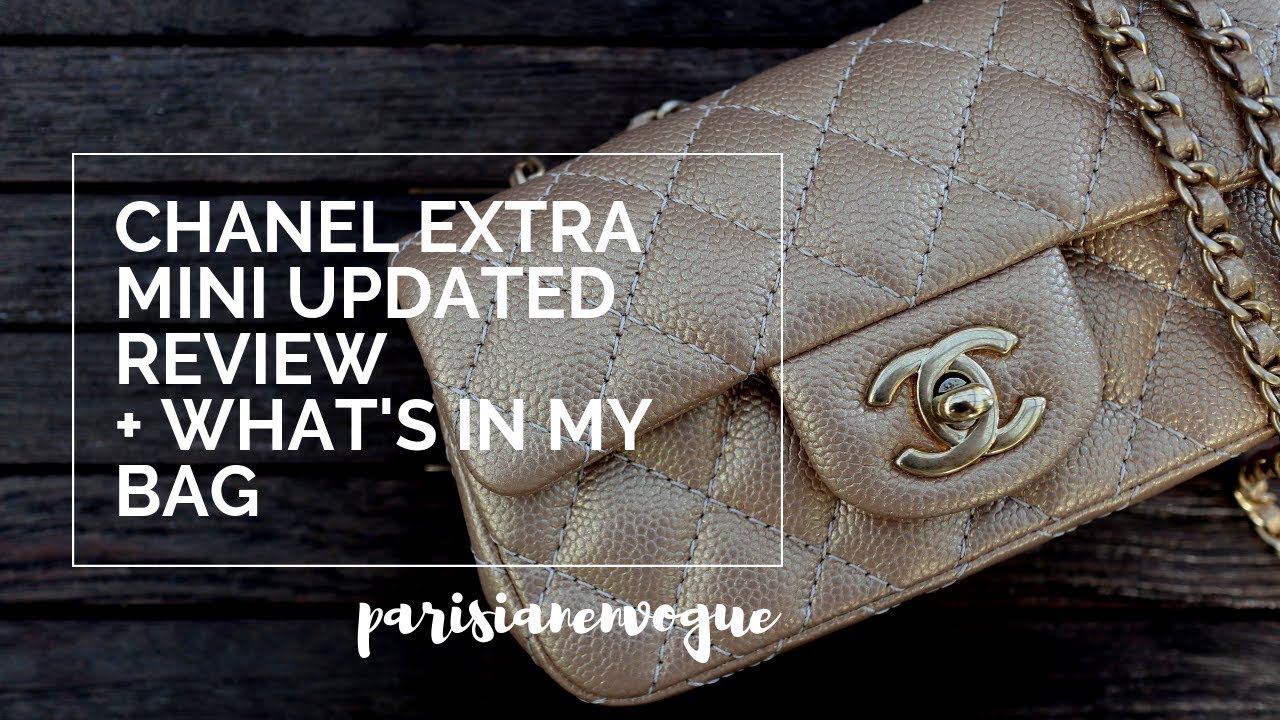 CHANEL  Extra Mini Flap [UPDATED - 2019] Review & What's in My Bag 