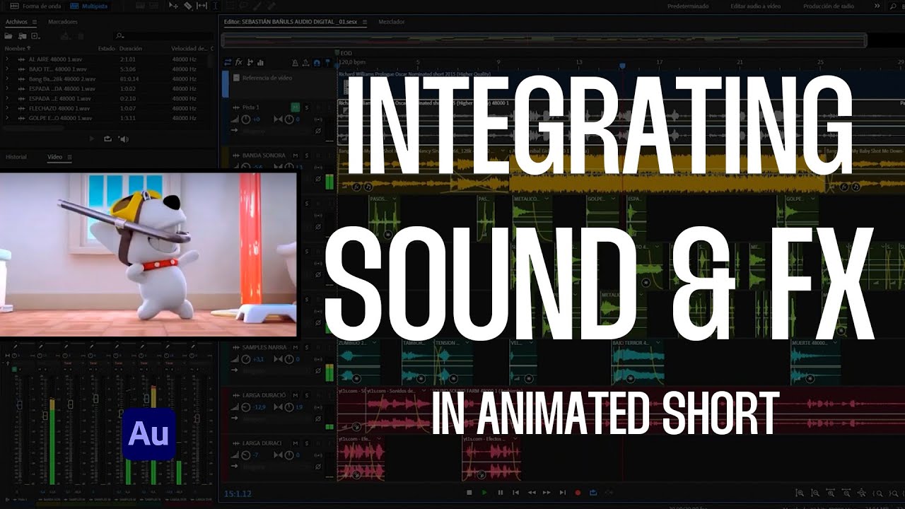 Soundtrack and FX Integration in Animated Short. Adobe Audition - YouTube