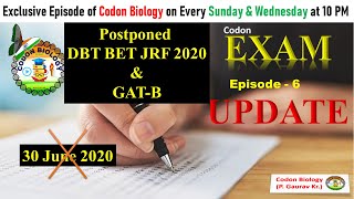 DBT BET JRF Notification II DBT JRF 2020 and GAT B 2020 Posponed