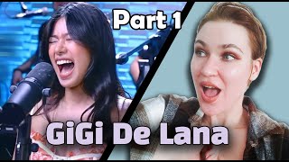 GIGI DE LANA - GG Vibes | Through the Fire × Piano in The Dark - Vocal Coach Reaction (PART 1)