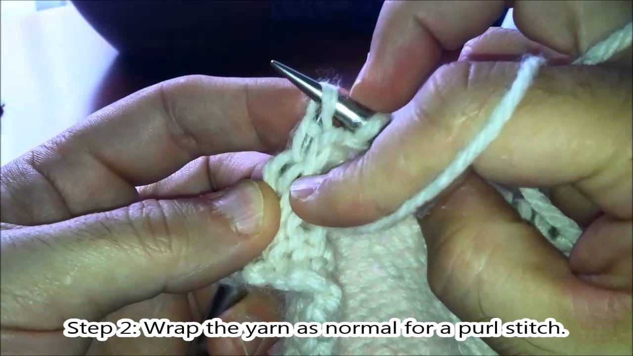 Ptbl - Purl Through the Back Loop - Left Handed - Continental Style