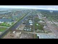 태풍이 휩쓸고 간 텍사스 전경 Flooding, wind damage in Aransas Pass after Hurricane Harvey
