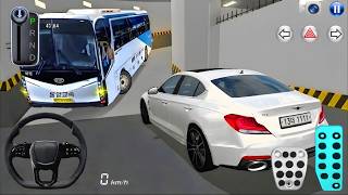 New Luxury Sedan & Express Bus Stuck in Parking Garage 🚌💥 | 3D Driving Class 2026 #cargames screenshot 4