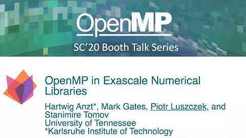 OpenMP in Exascale Numerical Libraries