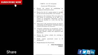 IDE UNOM Management Information systems and electronic data Processing May 2014  Question Paper