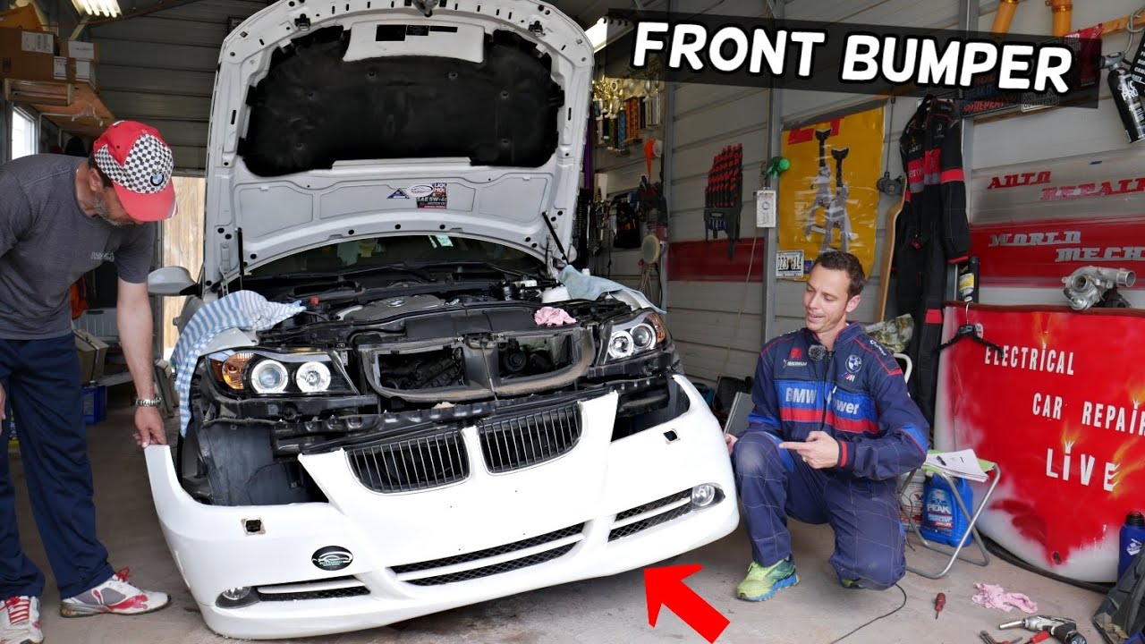 FRONT BUMPER COVER REMOVAL REPLACEMENT BMW E90 E91 E92 E93 YouTube