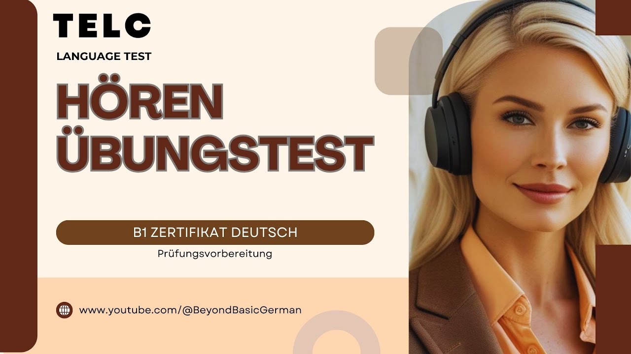 TELC  B1 ZERTIFIKAT  HÖREN 2025 Modelltest 02