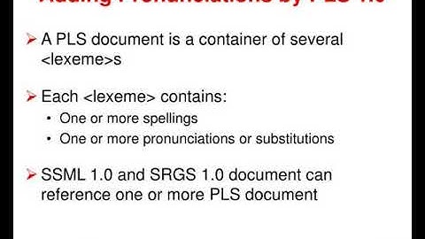 how ipa is used in ssml and pls