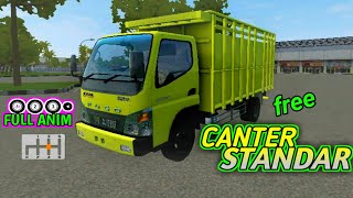 MOD BUSSID TRUCK CANTER STANDAR LIVERY POLOSAN TERBARU