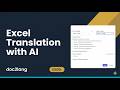Excel Translation Made Easy with ChatGPT