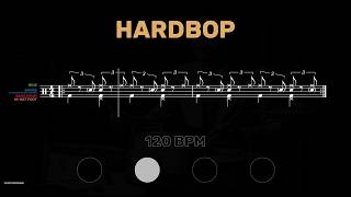 Hard Bop Drum Tutorial │ Sheet Music + Play-Along │ 120→60 BPM