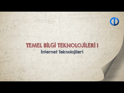 TEMEL BİLGİ TEKNOLOJİLERİ I - Ünite 5 Konu Anlatımı 1