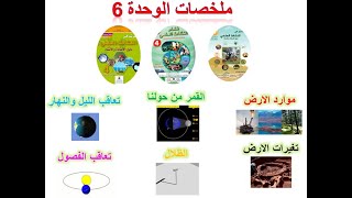 ملخص لدروس النشاط العلمي الوحدة 6 الرابعة ابتدائي