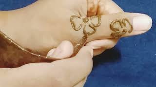 new stylish thumb mehndi design / finger Mehndi design tutorial