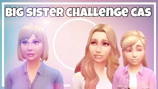 BIG SISTER CHALLENGE CAS // The Sims 4: CAS