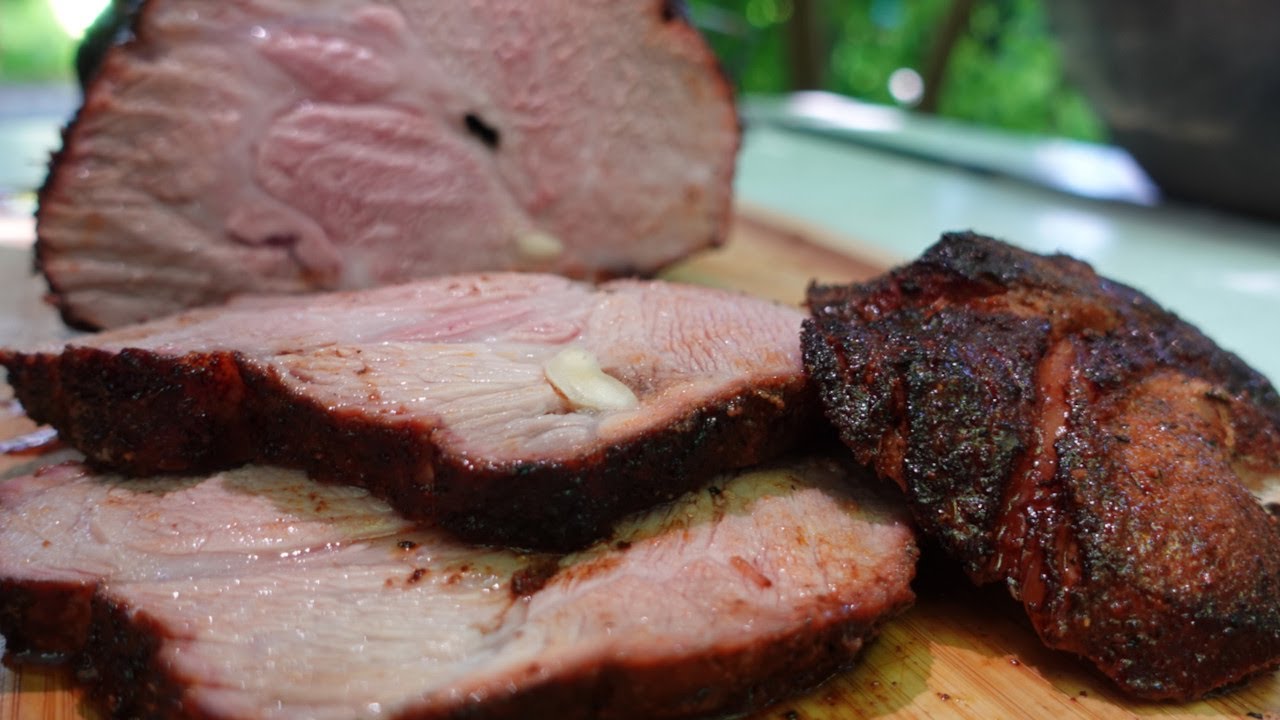 Очень нежная жареная свиная шея из коптильни #9 Outdoor Cooking Brothers