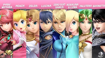 Which is the Best WAIFU? - Super Smash Bros. Ultimate (Including Pyra/Mythra from Xenoblade 2)