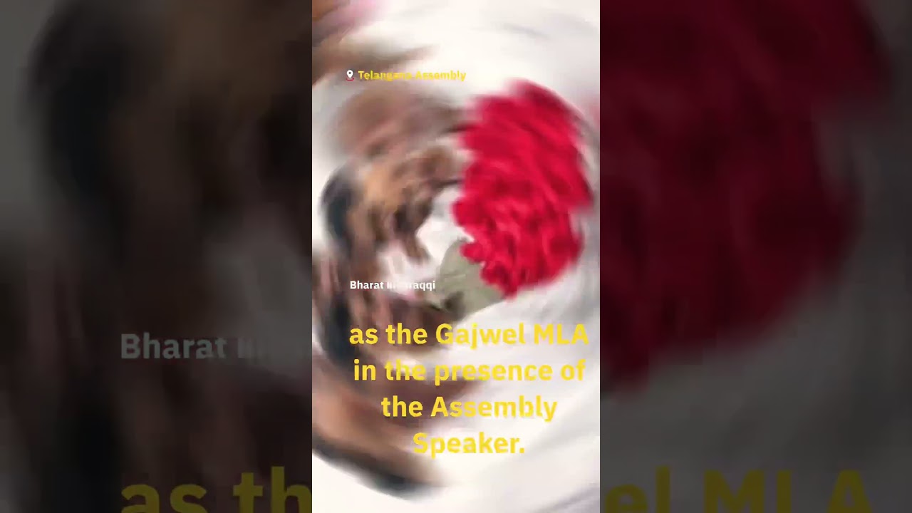 KCR took the oath as the Gajwel MLA in the presence of the Assembly speaker.