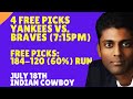 MLB Picks and Predictions - New York Yankees vs Atlanta Braves, 7/18/25 Free Best Bets & Odds