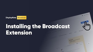 Installing the Broadcast Extension