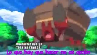 Video thumbnail of "Opening Pokémon 15 (Destinos Rivales) con letra (Español Latino)"