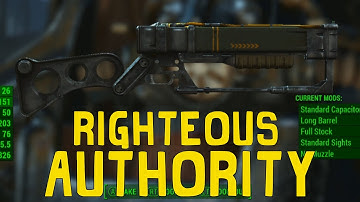 Fallout 4: Unique/Rare Weapon - Righteous Authority! (Rare Laser Rifle Location)