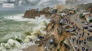 Horrible: Oregon Coast Breaking Apart - Huge waves after 6.7 quakes and California Collapse Into Sea