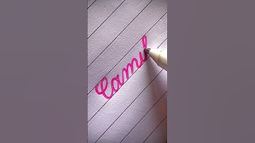 How to write Camila ll how to improve handwriting #shorts #shortvideo #viralvideo