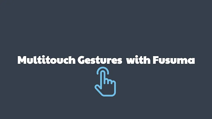 Multitouch Touchpad Gestures in Linux with Fusuma