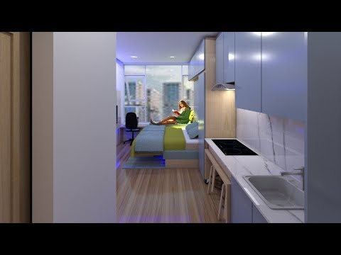 Video: Design Studio Appartement 18 M² M. 64 Foto's): Ontwerp Van Een Appartement Met één Raam, Interieur Van Een Keuken-woonkamer