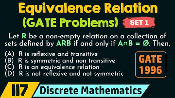 Equivalentierelatie (GATE-problemen) - Set 1