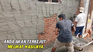 Cara Plester Dinding Bagian Bawah Dengan Tehnik Sederhana, Hasilnya Mulus Dan Sangat Rapi Bagian 1