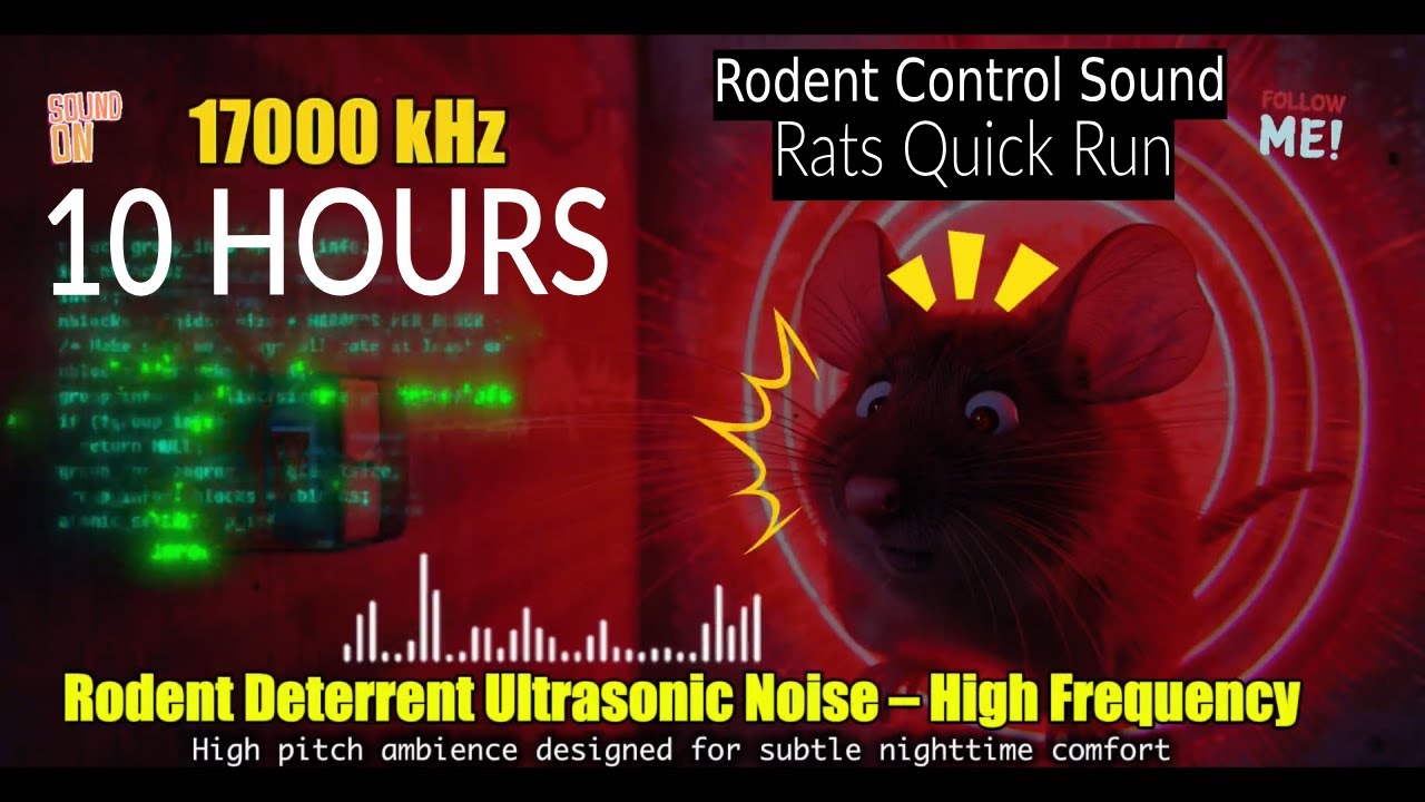 🔊🐀 Rodent Deterrent Ultrasonic Noise – High Frequency Background 10H ...