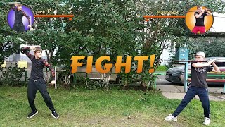 Бой из игры Shadow Fight 2 в реальной жизни (feat. MastoBat)|Fight from Shadow Fight 2 in real life