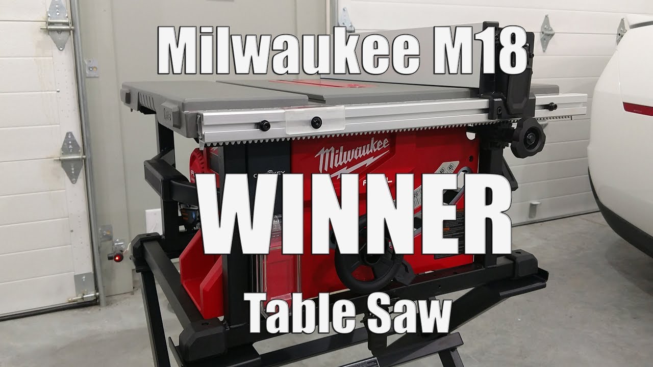Milwaukee M18 Table Saw GIVEAWAY WINNER Announcement YouTube