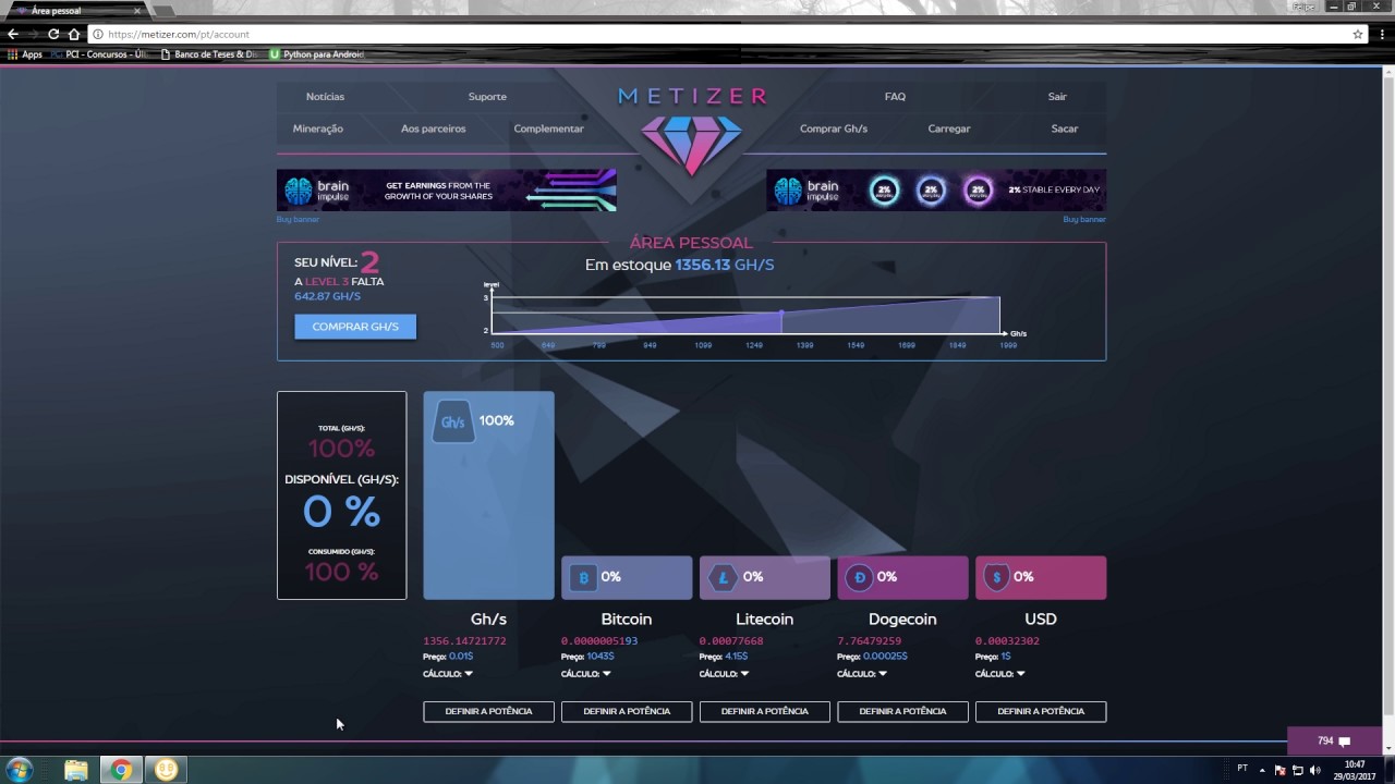 Investimento #03 - Metizer - Quase level 03
