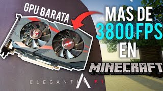 hilo aceptar herida Esta tarjeta gráfica barata alcanzó MÁS DE 3800 FPS en MINECRAFT! XD -  YouTube