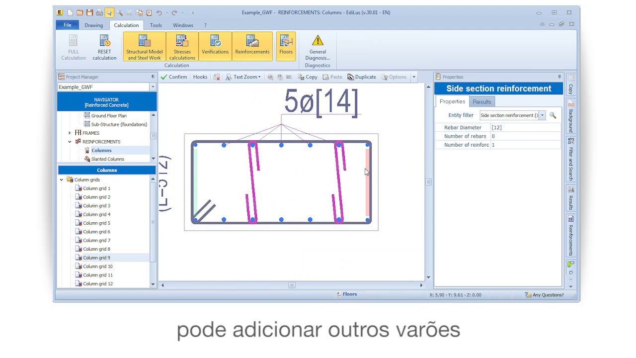 Vídeo Tutorial de EdiLus - Armaduras dos pilares - ACCA software - YouTube