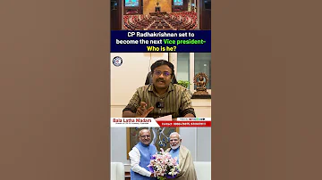 Cpradhakrishnan Vicepresident India Nomination Nda Shorts Upsc Ias Balalathamadam News 