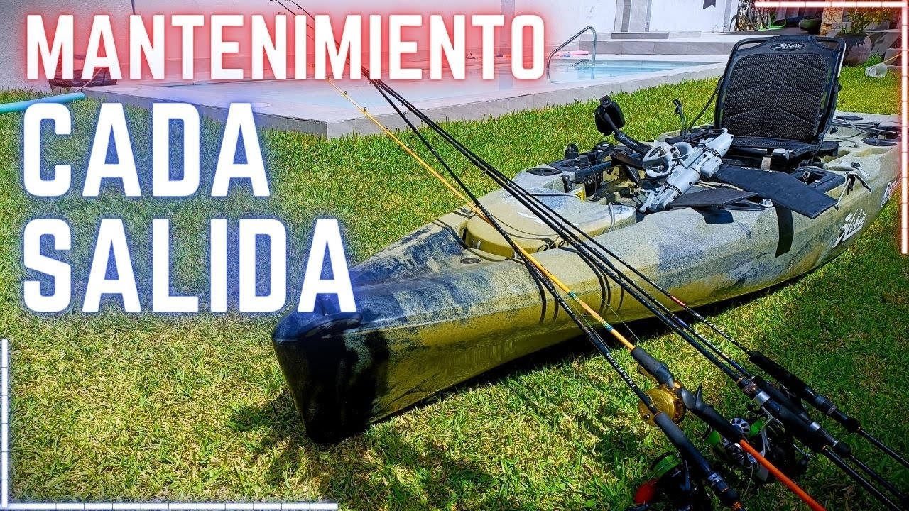 Mantenimiento de equipos de pesca. MI RUTINA de cada salida en kayak.